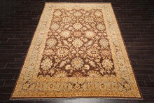 8’7" x 12’6" Hand Knotted 100% Wool Superfine Peshawar Oriental Area Rug Brown - Oriental Rug Of Houston