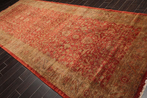 6'1" x 14'10" Hand Knotted Peshawar Palace Runner Silky Sheen 200 KPSI Area Rug Red