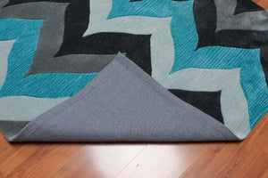 5x8 Gray Hand Tufted Handmade Polyester Designer Modern & Contemporary Oriental Area Rug
