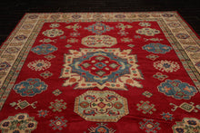 9x12 Red Hand Knotted 100% Wool Kazakh Modern & Contemporary Oriental Area Rug