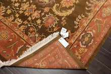 5'10'' x 8'9" Hand Knotted Tibetan Wool Classic European Area Rug Olive - Oriental Rug Of Houston