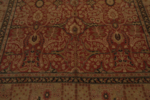 8’x10’ Hand Knotted 100% Wool Traditional Indo Tabrizz Area Rug Rose - Oriental Rug Of Houston