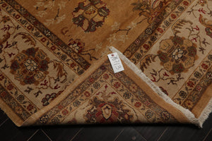 9’4” x 11’8" Authentic Hand Knotted Wool Turkish Oushak Area Rug Caramel - Oriental Rug Of Houston