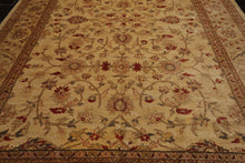 9’11” x 14’ Hand Knotted Wool Peshawar Traditional Oriental Area Rug Light Gold - Oriental Rug Of Houston