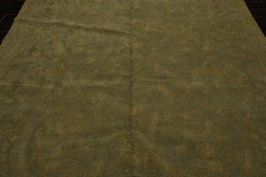 7’11”x 10’1" Hand Knotted Wool French Aubusson Savonnerie Area Rug Mint - Oriental Rug Of Houston
