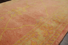 3'1'' x 4'10'' Hand Knotted 100% Wool Oushak Traditional Area Rug Salmon