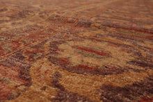 12' x14' 4'' Palace Aubergine, Gold Hand Knotted Afghan Oushak 100% Wool Oushak Traditional Oriental Area Rug