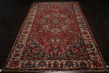11'4''x16'1'' Palace Rust, Ivory Hand Knotted 100% Wool Bhakhtiari Traditional Oriental Area Rug
