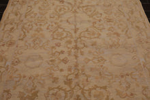 French Aubusson Savonnerie Hand Knotted Wool Area Rug Beige 6’x8’8” - Oriental Rug Of Houston