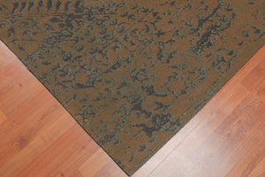 4'9" x 7'8" Modern 100% Cotton Flatweave Area Rug Brown - Oriental Rug Of Houston