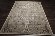 5x8 Hand Tufted Persian 100% Wool Arts and Craft Traditional  Oriental Area Rug Light Gray,Moss Color