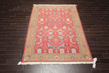6'2'' x 9'2'' Hand Knotted Wool Arts & Craft Area Rug Rose - Oriental Rug Of Houston