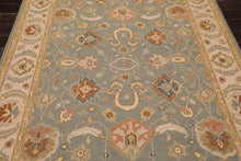 6'1'' x 9' Hand Knotted Wool Oushak Traditional Area Rug Slate - Oriental Rug Of Houston