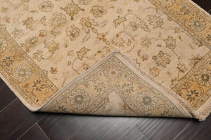 3x5 Beige, Tan Hand Knotted 100% Wool Agra Traditional Oriental Area Rug