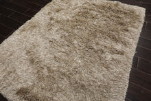 4x6 Moss Hand Made Shag Wool & Polypropylene Modern & Contemporary Oriental Area Rug