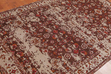 4'11"x7'10" Persiano Erased Pattern Contemporary Cotton Flatweave Area Rug Brown - Oriental Rug Of Houston