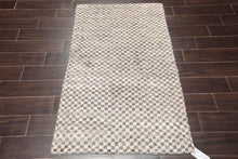 3' x 4'11'' Hand Knotted Tibetan 100% Wool Graphic Oriental Area Rug Ash Gray - Oriental Rug Of Houston