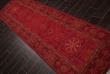 Runner 3’x10’ Hand Woven Wool French Aubusson Flatweave Area Rug Burgundy - Oriental Rug Of Houston