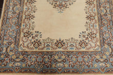 4'2'' x 6'3'' Hand Knotted 100% Wool Kerman Traditional Oriental Area Rug Cream - Oriental Rug Of Houston