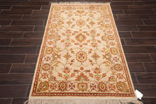 4' x 5'11'' Hand Knotted 100% Wool Oushak Traditional Area Rug Taupe, Beige - Oriental Rug Of Houston