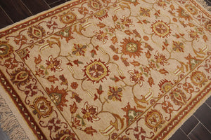 4' x 5'11'' Hand Knotted 100% Wool Oushak Traditional Area Rug Taupe, Beige - Oriental Rug Of Houston