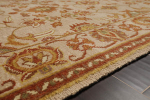 4' x 5'11'' Hand Knotted 100% Wool Oushak Traditional Area Rug Taupe, Beige - Oriental Rug Of Houston