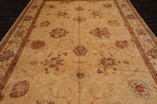 9'4'' x 12'8'' Hand Knotted 100% Wool Rare Egyptian Oushak Area Rug Tan Beige - Oriental Rug Of Houston