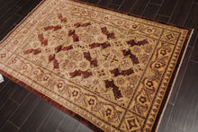 4'3"x6'4" Hand Knotted 250 KPSI Traditional Peshawar Oriental Area Rug Brown - Oriental Rug Of Houston