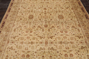 7’5" x 16’ Hand Knotted Palace Runner 150 KPSI Wool Oriental Area Rug Beige