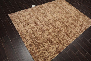 5'3" x 7'5" Transitional Wool & Art Silk Oriental Area Rug Taupe
