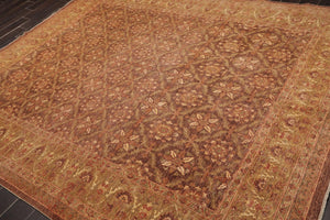 8' x 9'8" Hand Knotted 250 KPSI Distress Finish Afghan Area Rug Brown by Ariana - Oriental Rug Of Houston