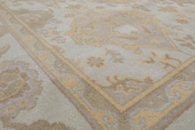 7’7" x 10’1” Muted Turkish Oushak Hand Knotted Wool Traditional Area Rug - Oriental Rug Of Houston