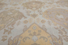 7’7" x 10’1” Muted Turkish Oushak Hand Knotted Wool Traditional Area Rug - Oriental Rug Of Houston