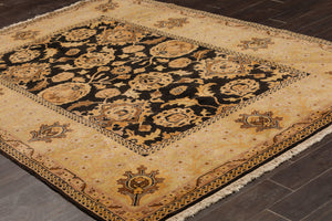 6' x 9' Hand Knotted 100% Wool Traditional Oriental Area Rug 6x9 Dark Chocolate - Oriental Rug Of Houston
