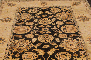 6' x 9' Hand Knotted 100% Wool Traditional Oriental Area Rug 6x9 Dark Chocolate