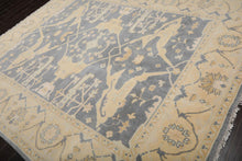 8’2"x9’11” Muted Turkish Oushak Hand Knotted 100% Wool Area Rug Slate - Oriental Rug Of Houston