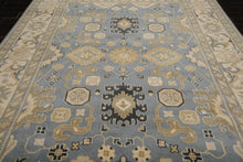 Muted Turkish Oushak 9’1" x 11’11” Hand Knotted 100% Wool Area Rug Slate - Oriental Rug Of Houston