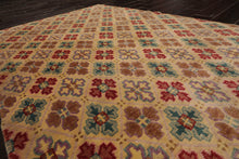 4x6 Beige Hand Knotted Tibetan Transitional  All-Over Wool Oriental Area Rug