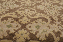 Turkish Oushak Wool 8’8" x 11’9” Hand Knotted Traditional Area Rug Brown - Oriental Rug Of Houston