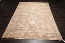 10' x 14' Hand Knotted Tibetan Antique Reproduction Erased Pattern Area Rug Brown