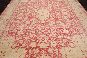 10' x14' Hand Knotted Antique Reproduction Erased Pattern Area Rug Pomegranate - Oriental Rug Of Houston