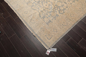 10' x 14' Hand Knotted Wool Antique Reproduction Erased Pattern Area Rug Beige - Oriental Rug Of Houston