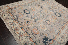 7’10" x 9’7” Arts & Crafts Turkish Oushak Hand Knotted Wool Area Rug Gray - Oriental Rug Of Houston