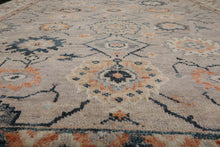 7’10" x 9’7” Arts & Crafts Turkish Oushak Hand Knotted Wool Area Rug Gray - Oriental Rug Of Houston