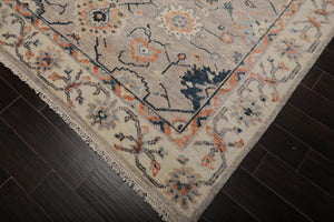 7’10" x 9’7” Arts & Crafts Turkish Oushak Hand Knotted Wool Area Rug Gray - Oriental Rug Of Houston