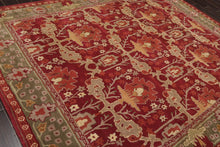 Hand Tufted 100% Multi Sizes Wool William Morris Arts & Crafts Oriental Area Rug Rust Red
