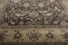 Muted Turkish Oushak 8’9" x 12’1” Hand Knotted 100% Wool Area Rug Graphite - Oriental Rug Of Houston