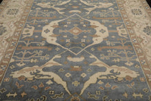 8’3" x 9’10” Muted Turkish Oushak Hand Knotted 100% Wool Area Rug Slate - Oriental Rug Of Houston