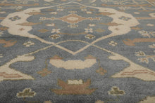 8’3" x 9’10” Muted Turkish Oushak Hand Knotted 100% Wool Area Rug Slate - Oriental Rug Of Houston