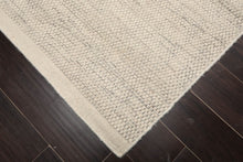 LoomBloom 5x8ft Ivory Handcrafted Designer Kilim Wool Oriental Area Rug